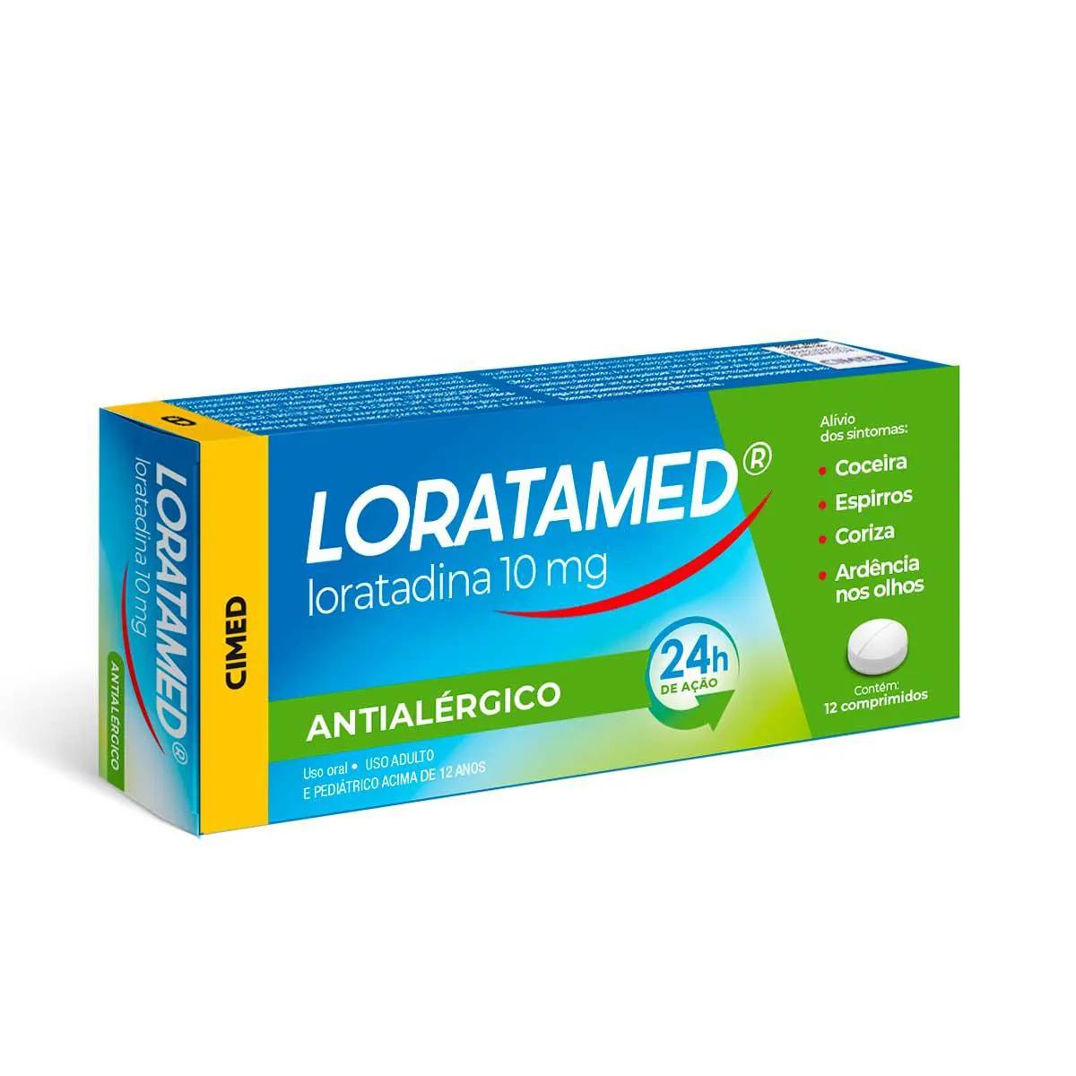 Loratamed Loratadina 10mg 12 comprimidos