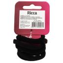 Elástico para Cabelo Ricca Basics Fashion sem Metal com 6 unidades
