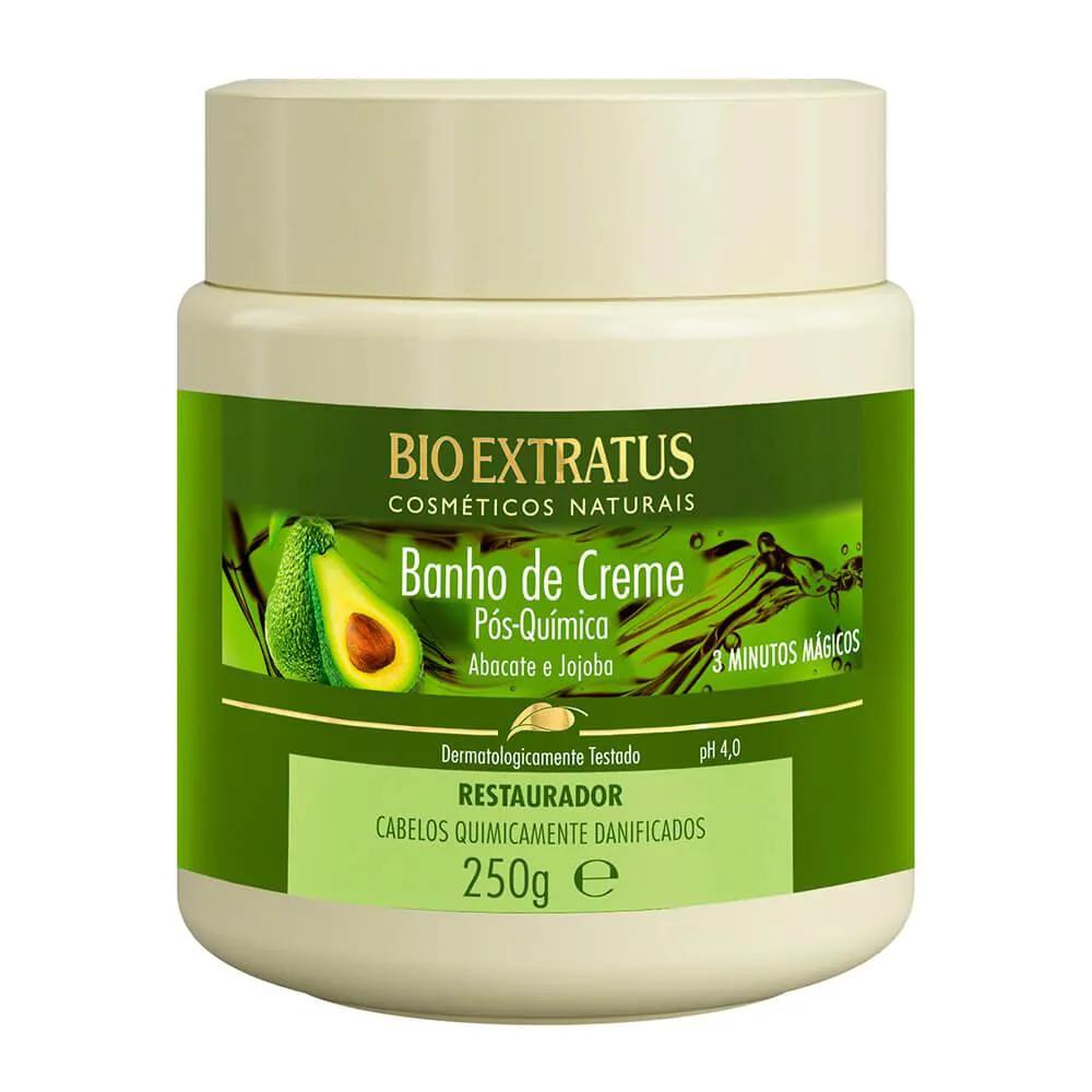 Creme Restaurador Pós-Química Bio Extratus Banho de Creme para Cabelos com 250g
