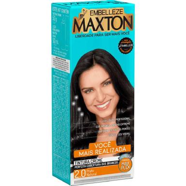 Kit Coloração Maxton Preto Natural 2.0 com 1 unidade