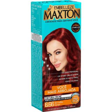 Kit Coloração Maxton Vermelho Cereja 6.66 com 1 unidade