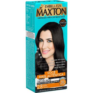 Kit Coloração Maxton Preto Tabaco 2.8 com 1 unidade