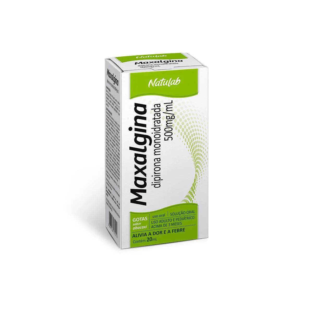 Maxalgina Dipirona Sódica 500mg/ml Solução Gotas 20ml