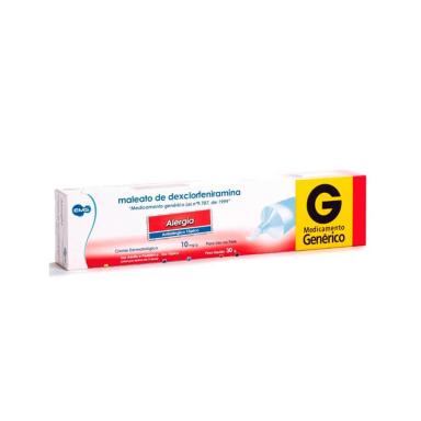 Maleato de Dexclorfeniramina 10mg/g Creme Dermatológico 30g EMS Genérico