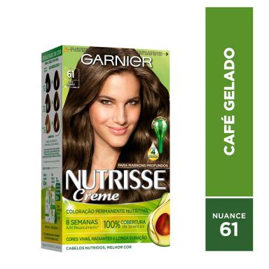 Tintura Permanente Nutrisse Creme 61 Café Gelado
