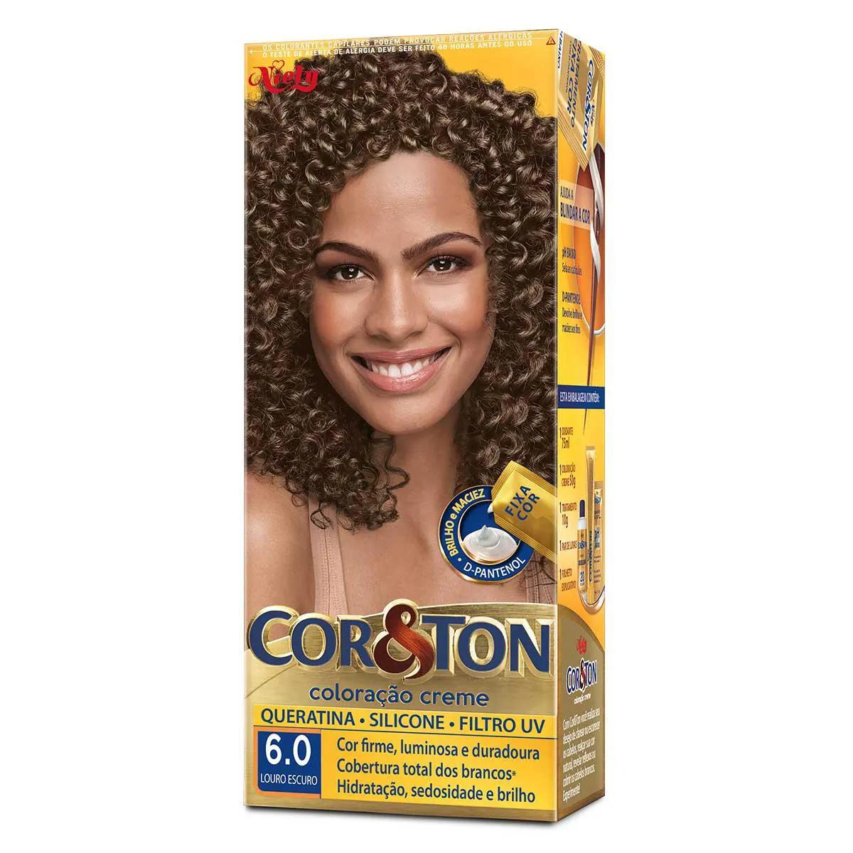 Tintura Cor&Ton Niely 6.0 Louro Escuro com 1 unidade