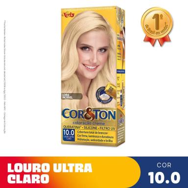 Tintura Cor&Ton Niely 10.0 Louro Ultra Claro com 1 Unidade