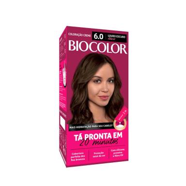 Biocolor Kit Econômico Coloração Creme 6.0 Louro Escuro Clássico com 1 unidade