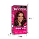 Biocolor Kit Econômico Coloração Creme 6.7 Chocolate para Brilhar com 1 unidade