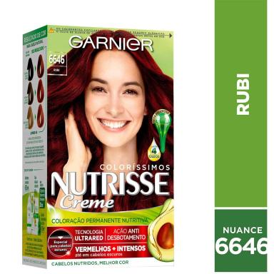 Tintura Permanente Nutrisse Creme 6646 Rubi com 1 Unidade