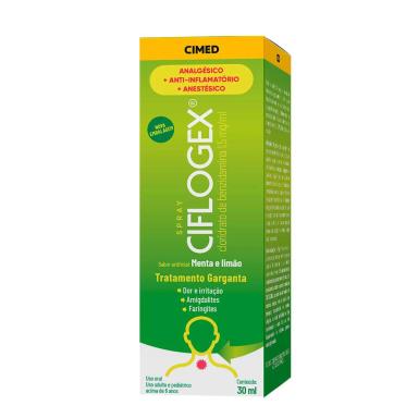 Spray para Garganta Ciflogex Sabor Menta 30ml