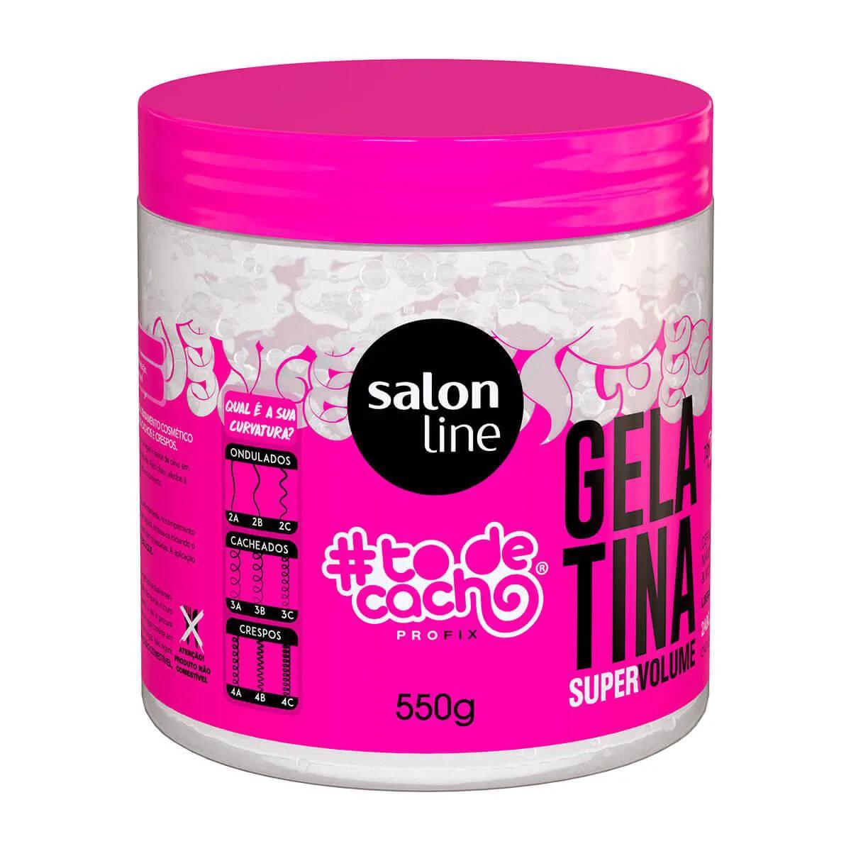 Gelatina Capilar Salon Line #To de Cacho Super Volume com 550g