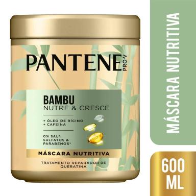 Máscara de Tratamento Capilar Pantene Pro-V Bambu com 600ml