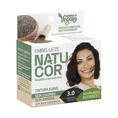 Tintura Embelleze Suave Natucor 3.0 Castanho Escuro