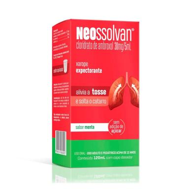 Neossolvan Cloridrato de Ambroxol 30mg/5ml xarope 120ml + copo dosador