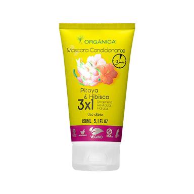 Máscara Condicionante Vegana Orgânica Pitaya & Hibisco com 150ml