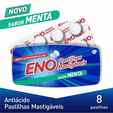 Eno Sabor Menta 8 pastilhas mastigáveis
