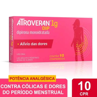 Atroveran Dip Dipirona Monoidratada 1g 10 comprimidos