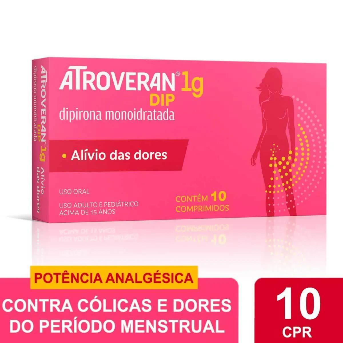 Atroveran Dip Dipirona Monoidratada 1g 10 comprimidos