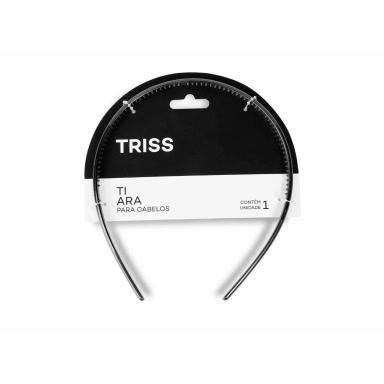 Tiara de Plástico Triss/Needs Cor Preta com 1 Unidade