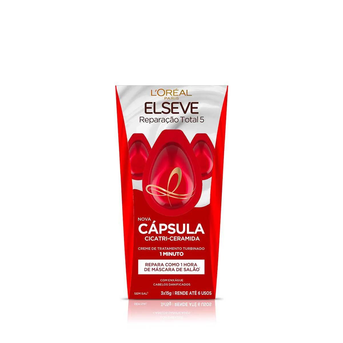Cápsula de Tratamento L'Oréal Paris Elseve Reparação Total 5 15g