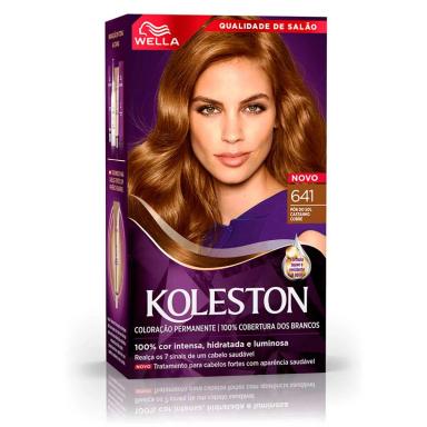 Tintura Creme Koleston Noites Iluminadas 641 Pôr do Sol Castanho Cobre com 1 Unidade
