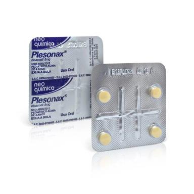 Plesonax Bisacodil 5mg 4 Comprimidos