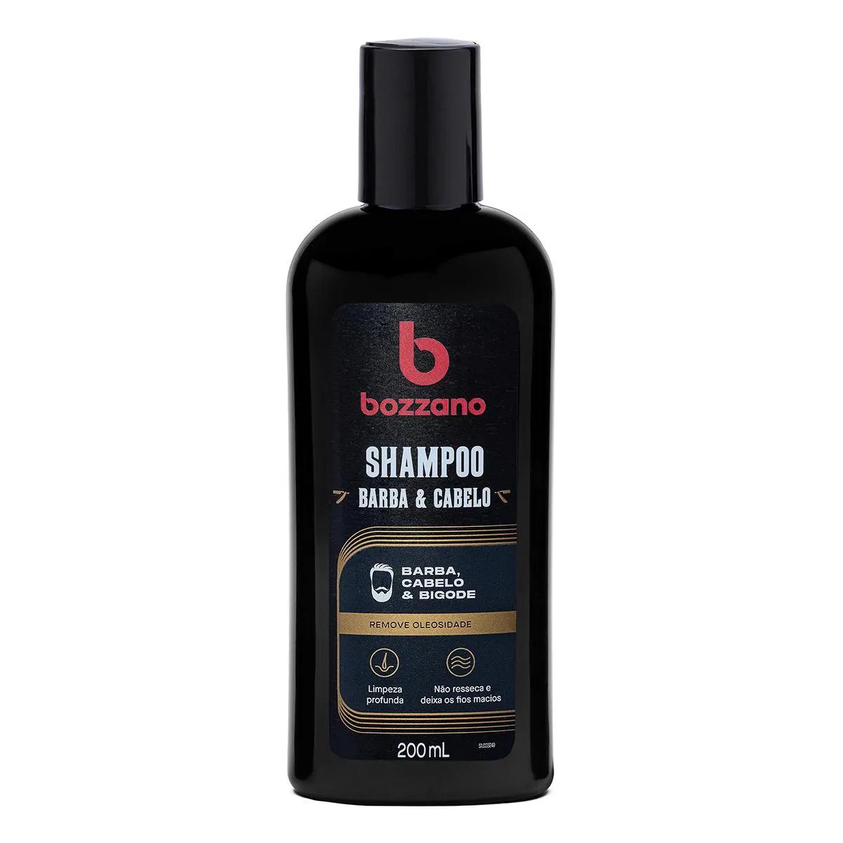 Shampoo Bozzano Barba, Cabelo e Bigode com 200ml