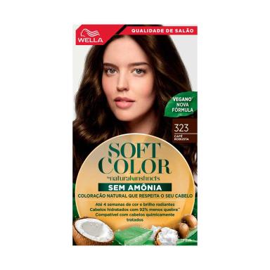 Tintura Wella Soft Color 323 Café Robusta com 1 unidade
