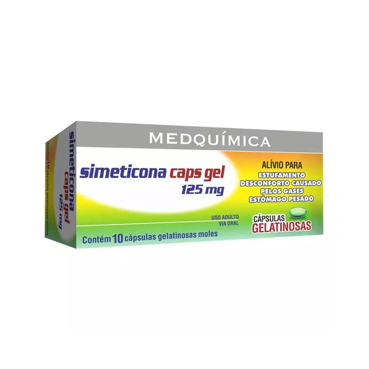 Simeticona 125mg 10 Cápsulas Medquímica