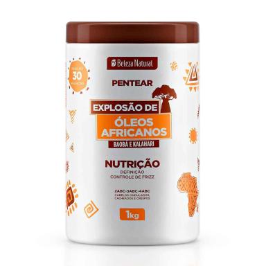 Creme para Pentear Beleza Natural Explosão de Óleos Africanos com 1Kg