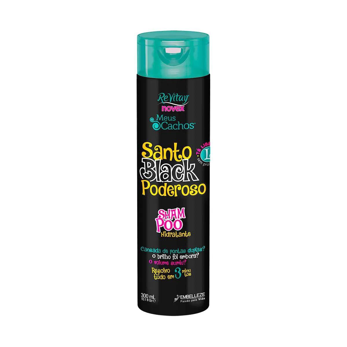 Shampoo Vitay Novex Meus Cachos Santo Black Poderoso com 300ml