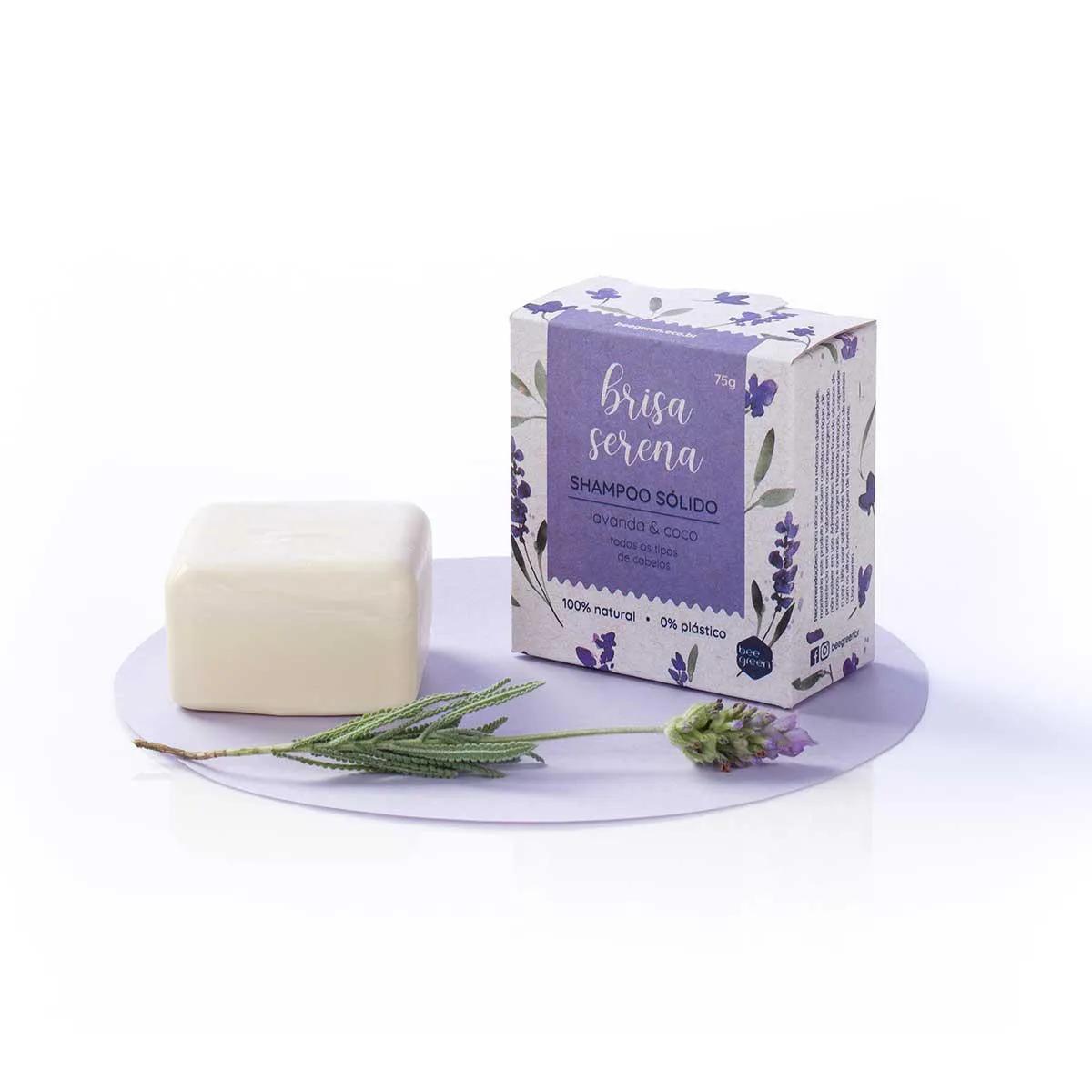 Shampoo Sólido Beegreen Brisa Serena com 75g