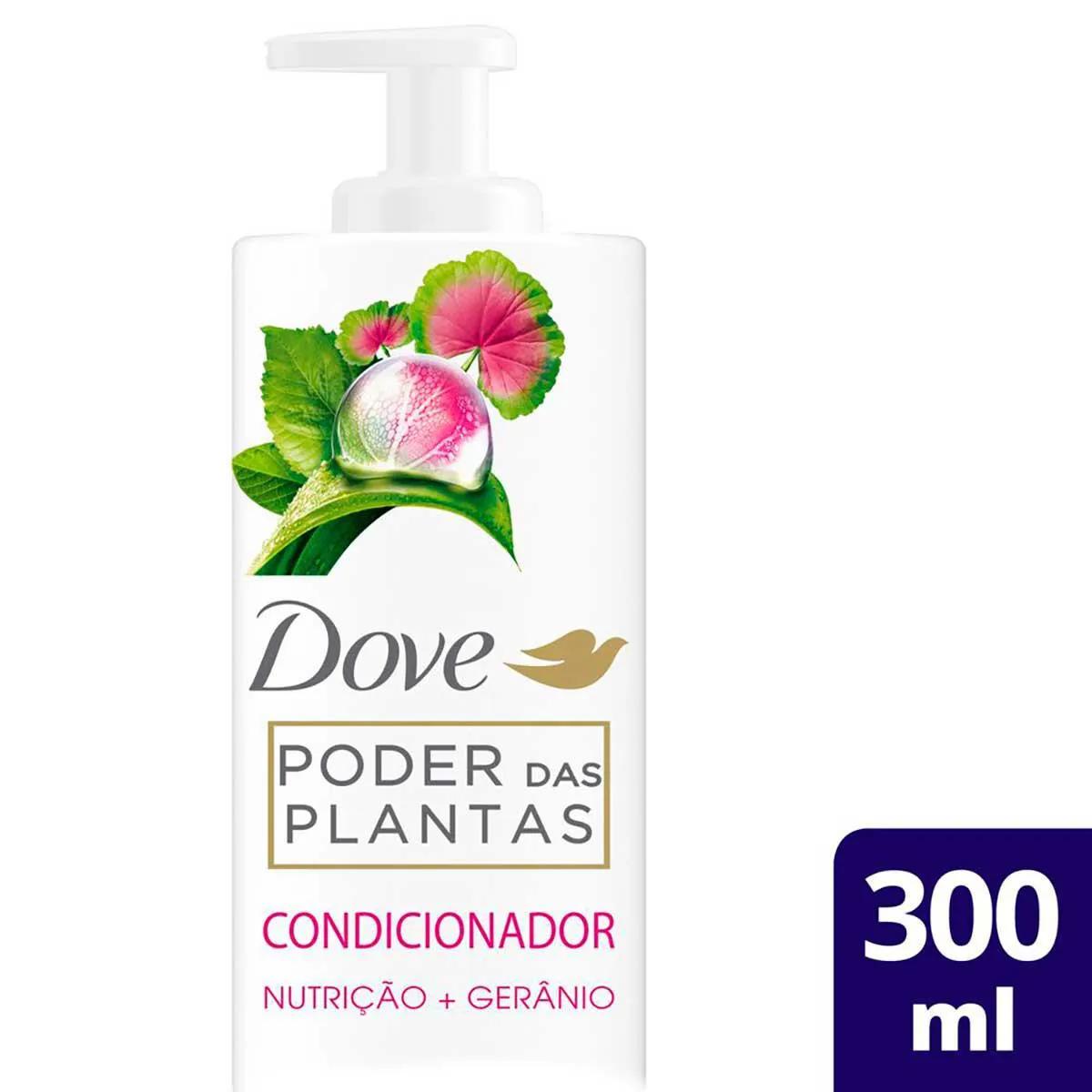 Condicionador Dove Poder das Plantas Nutrição + Gerânio com 300ml
