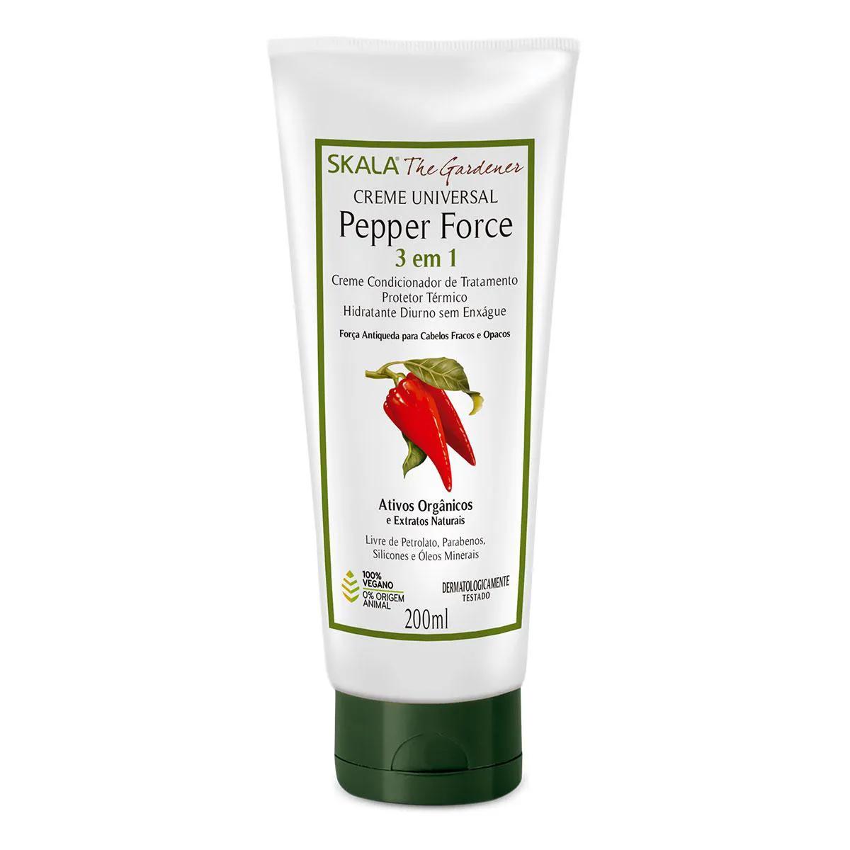 Creme Condicionador de Tratamento Skala The Gardener Pepper Force com 200ml