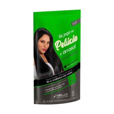 Alisante Henê Pelúcia Preto Carvão com 180g