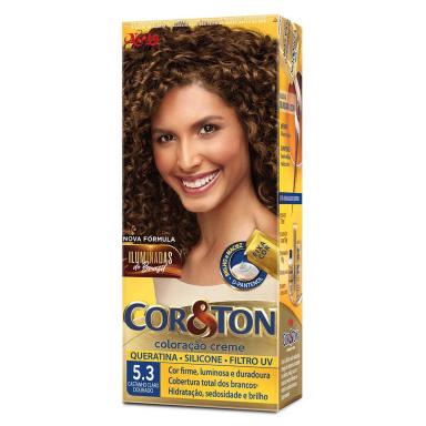 Tintura Cor&Ton Niely 5.3 Castanho Claro Dourado com 1 Unidade