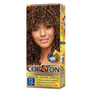 Tintura Cor&Ton Niely 7.2 Louro Médio Matte com 1 Unidade