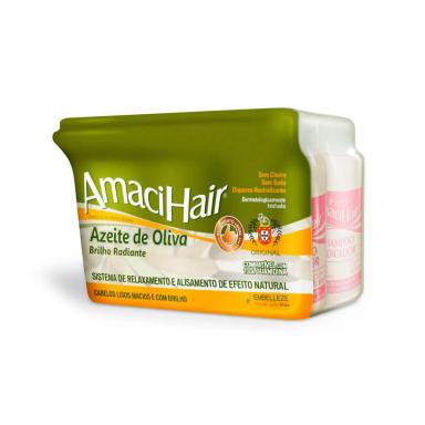Creme Relaxante para Cabelo Amacihair Azeite de Oliva com 200g