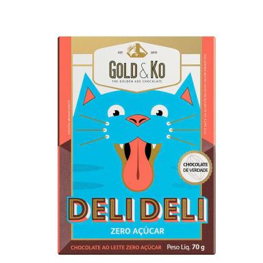 Chocolate ao leite Deli Deli Zero açúcar