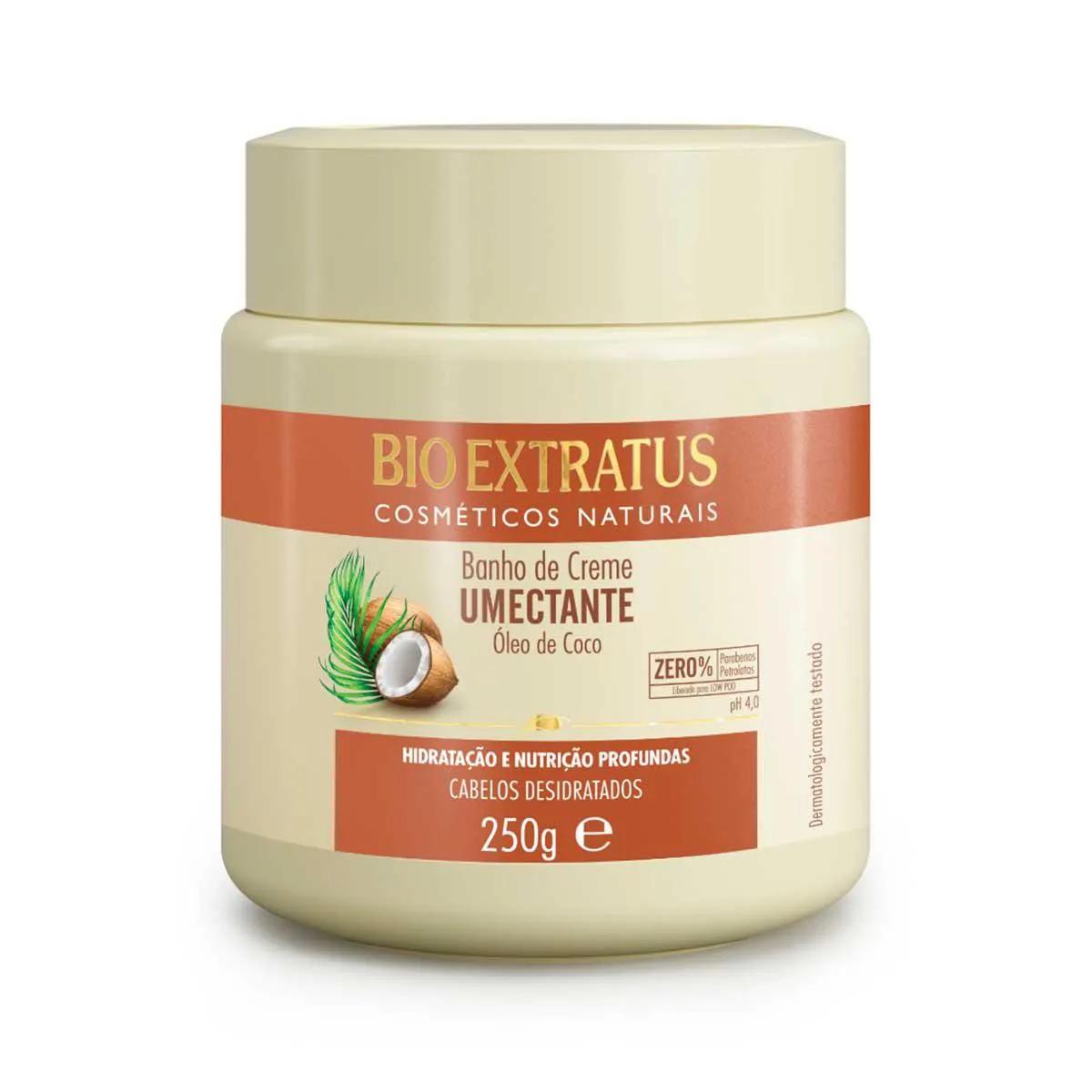 Banho de Creme Umectante Bio Extratus Óleo de Coco com 250g