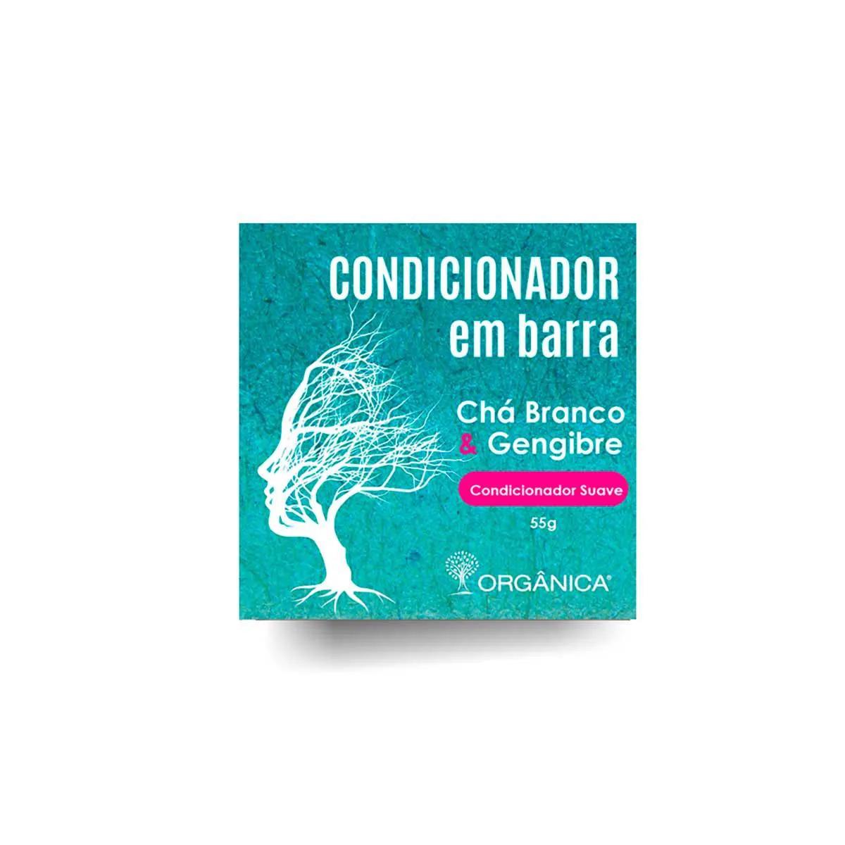 Condicionador em Barra Orgânica Chá Branco e Gengibre 55g