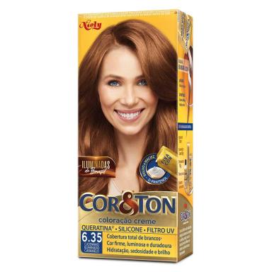 Tintura Cor&Ton Niely Iluminadas do Brasil 6.35 Castanho Caramelo 1 Unidade
