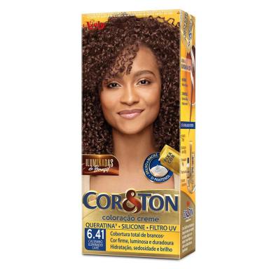 Tintura Cor&Ton Niely Iluminadas do Brasil 6.41 Castanho Café 1 Unidade