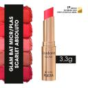 Batom Eudora Glam Micro Plastia Scarlet Absoluto 3,3g