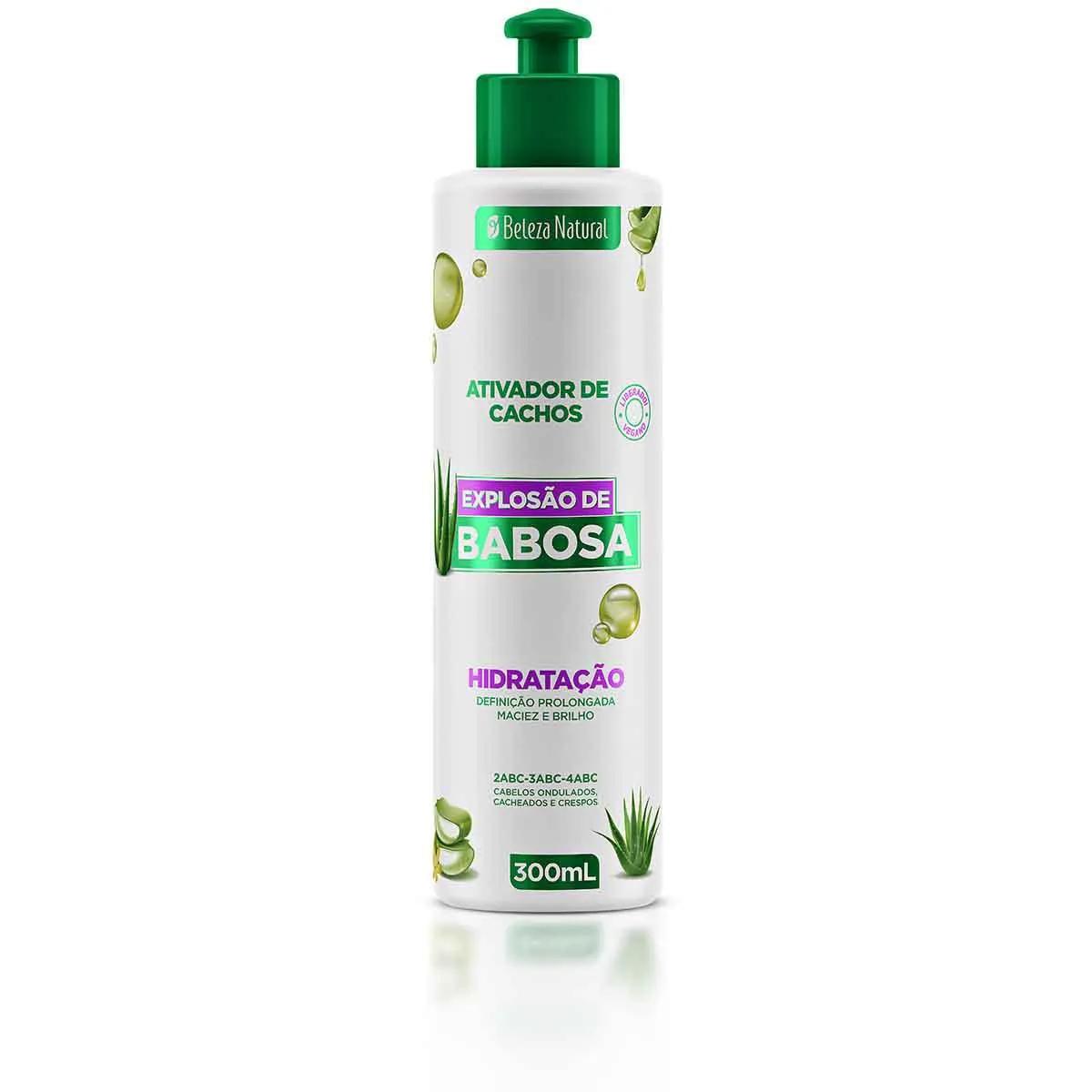 Creme Ativador de Cachos Explosão de Babosa Beleza Natural 300ml