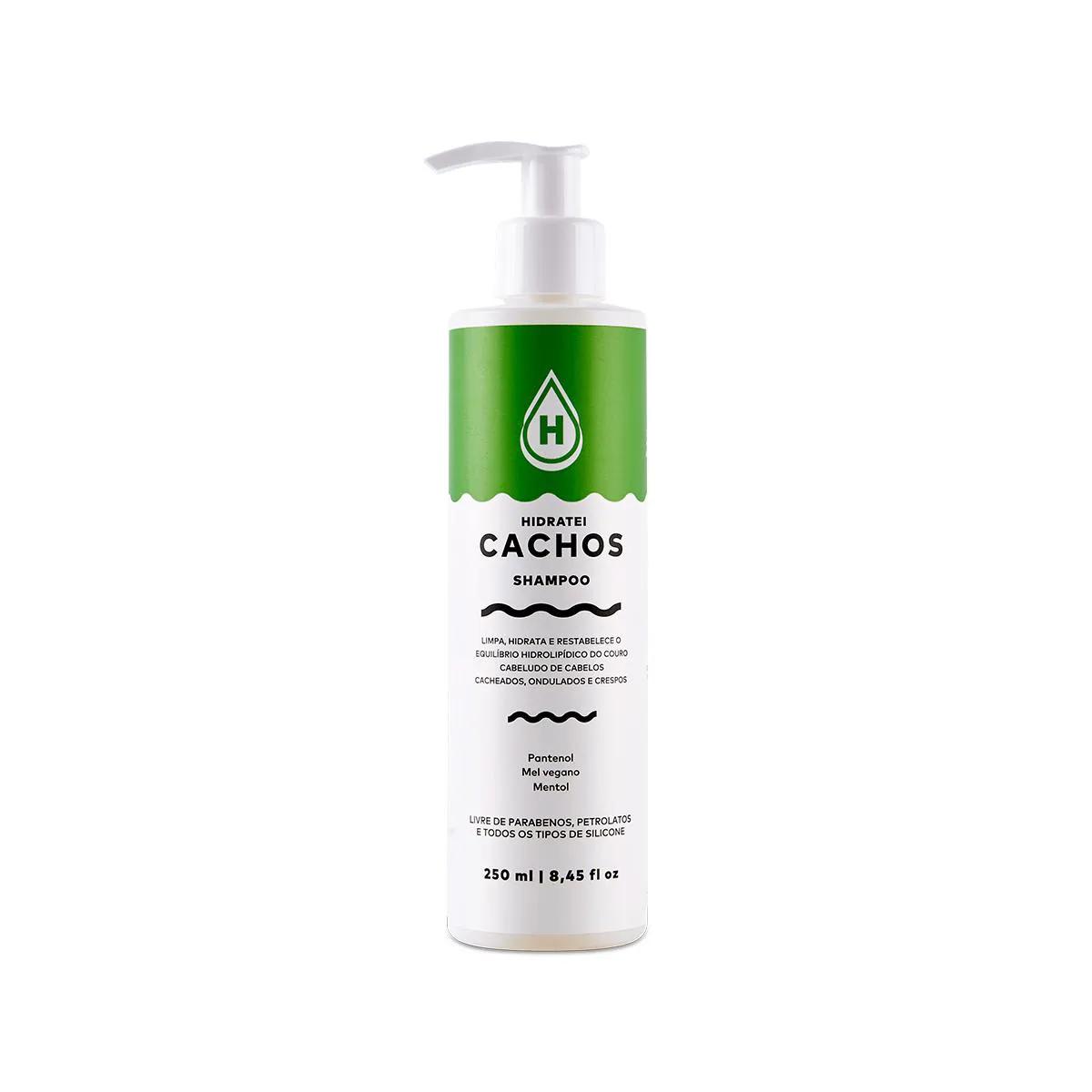 Shampoo Hidratei Cachos Cabelos Ondulados, Cacheados e Crespos 250ml