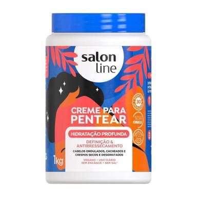 Creme para Pentear Hidratação Profunda Salon Line Cabelos Cacheados 1kg
