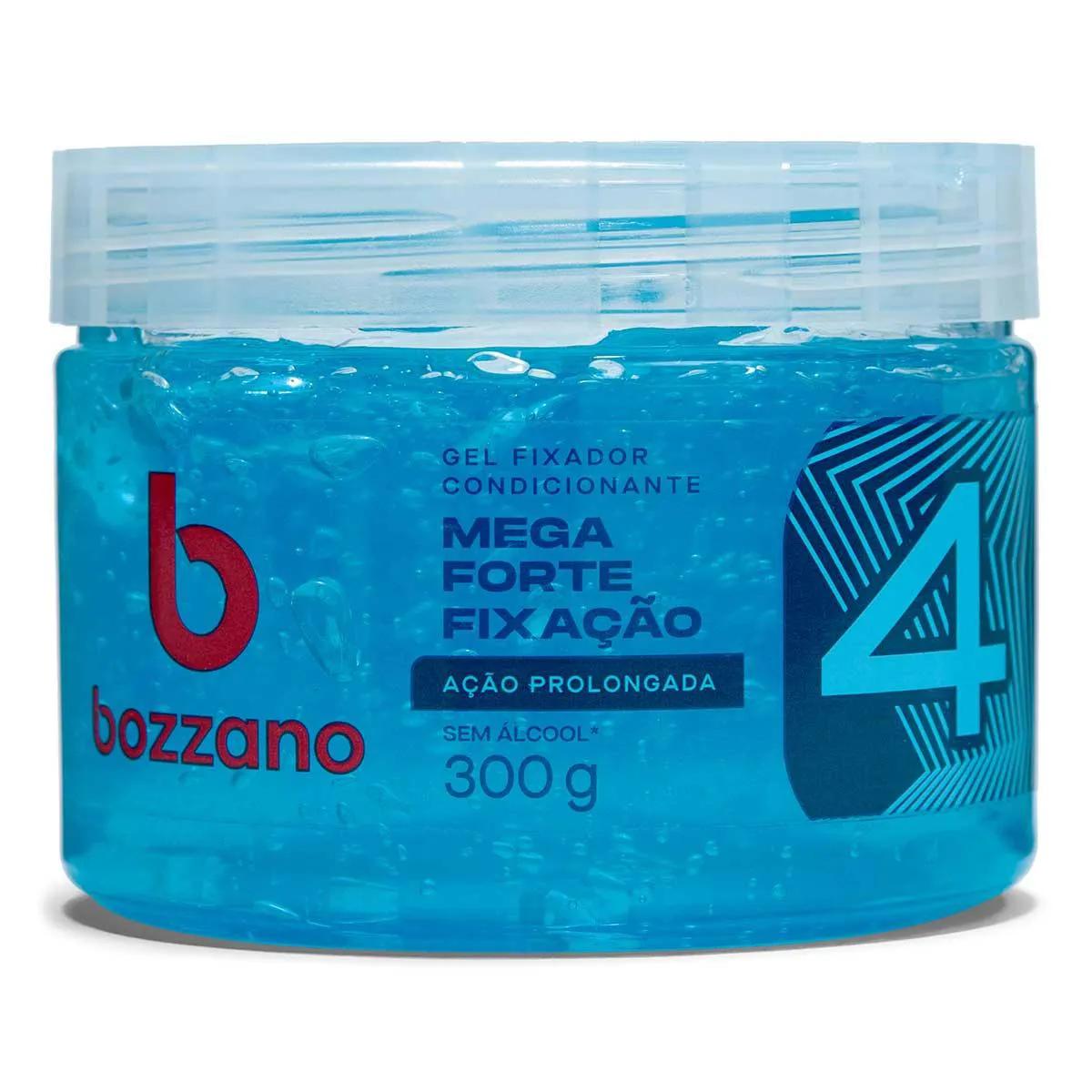 Gel Fixador Condicionante Bozzano Ação Prolongada Mega Forte Fixação 4 com 300g