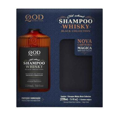 Shampoo QOD Whisky Black Collection 220ml + Carteira Mágica